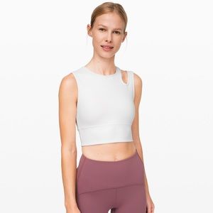 Lululemon cropped white tank. New! Size 6